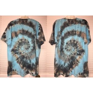 SOLD!! Blue Gray Black Homemade Tie Dye T-Shirt